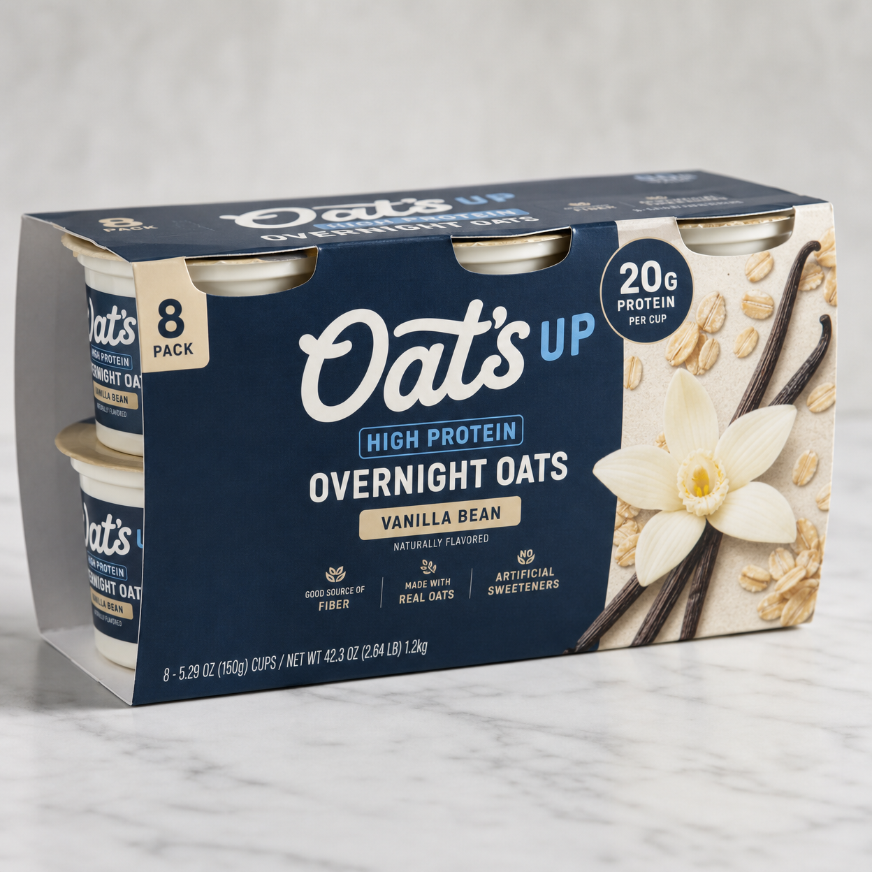 high protein overnight oats vanilla